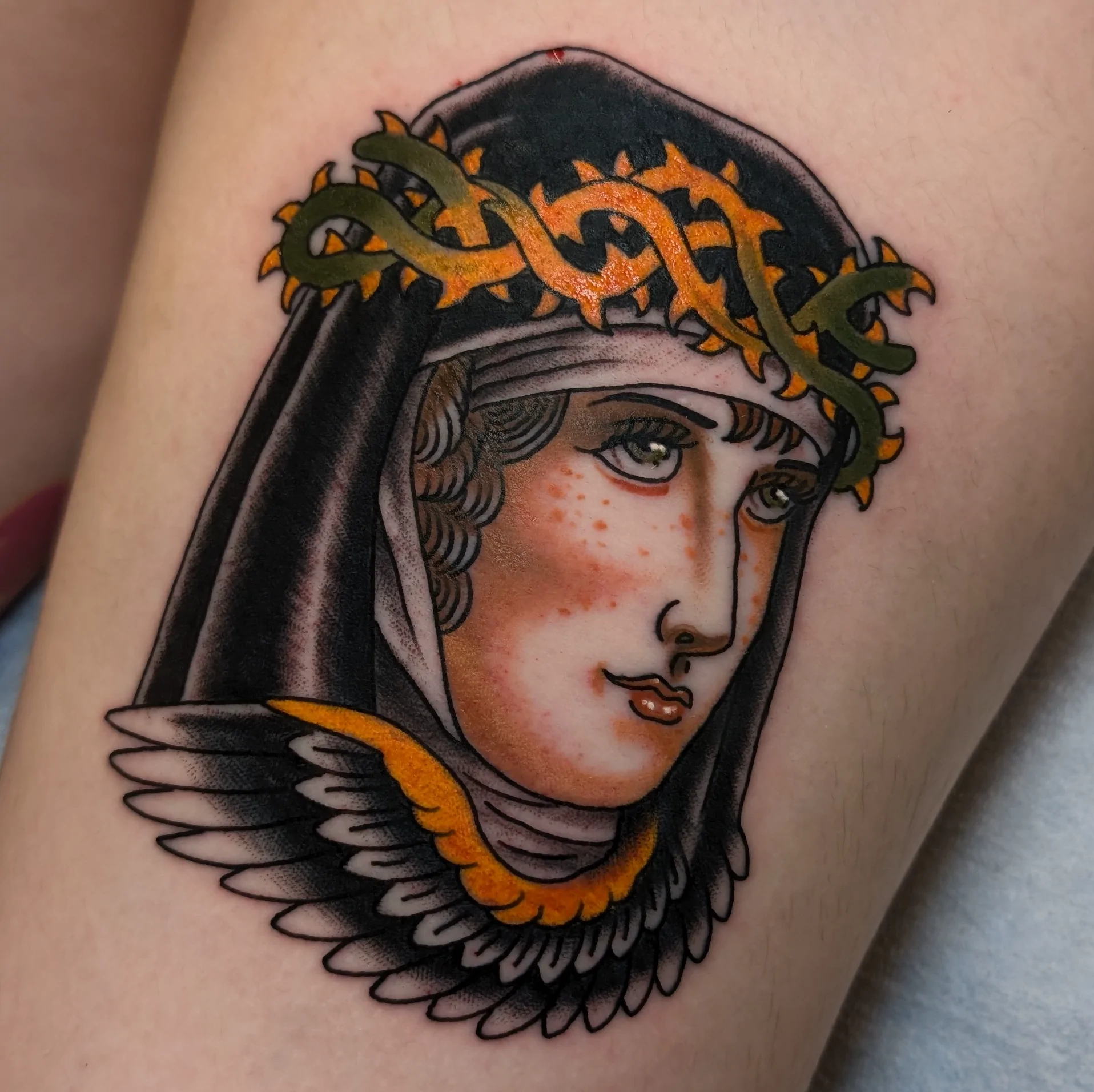 Eagle and Skull — Traditional tattoo by Daniel Gerbis at Inkvision Tattoo in Boise, Idaho