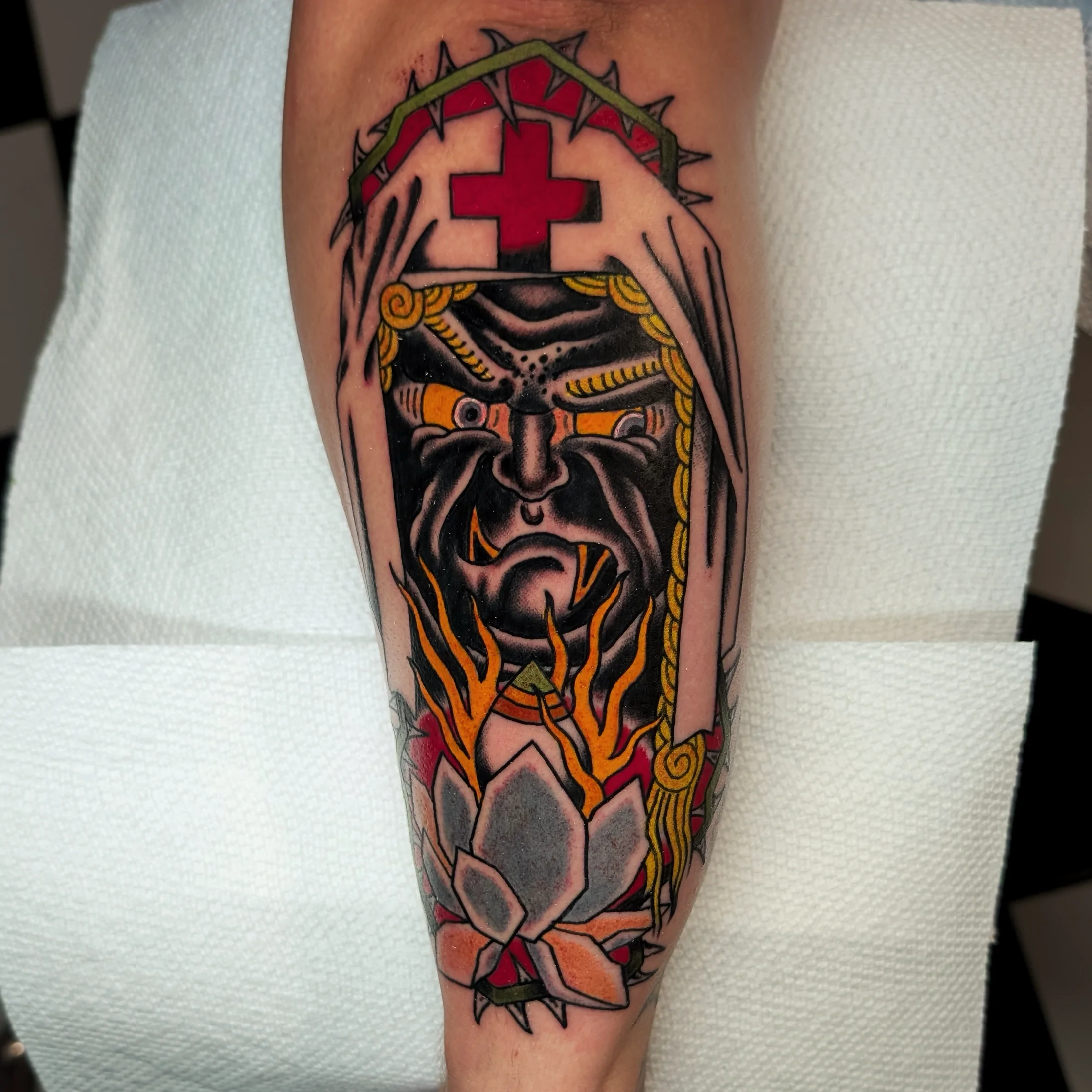 Snake Study — Traditional tattoo by Daniel Gerbis at Inkvision Tattoo in Boise, Idaho