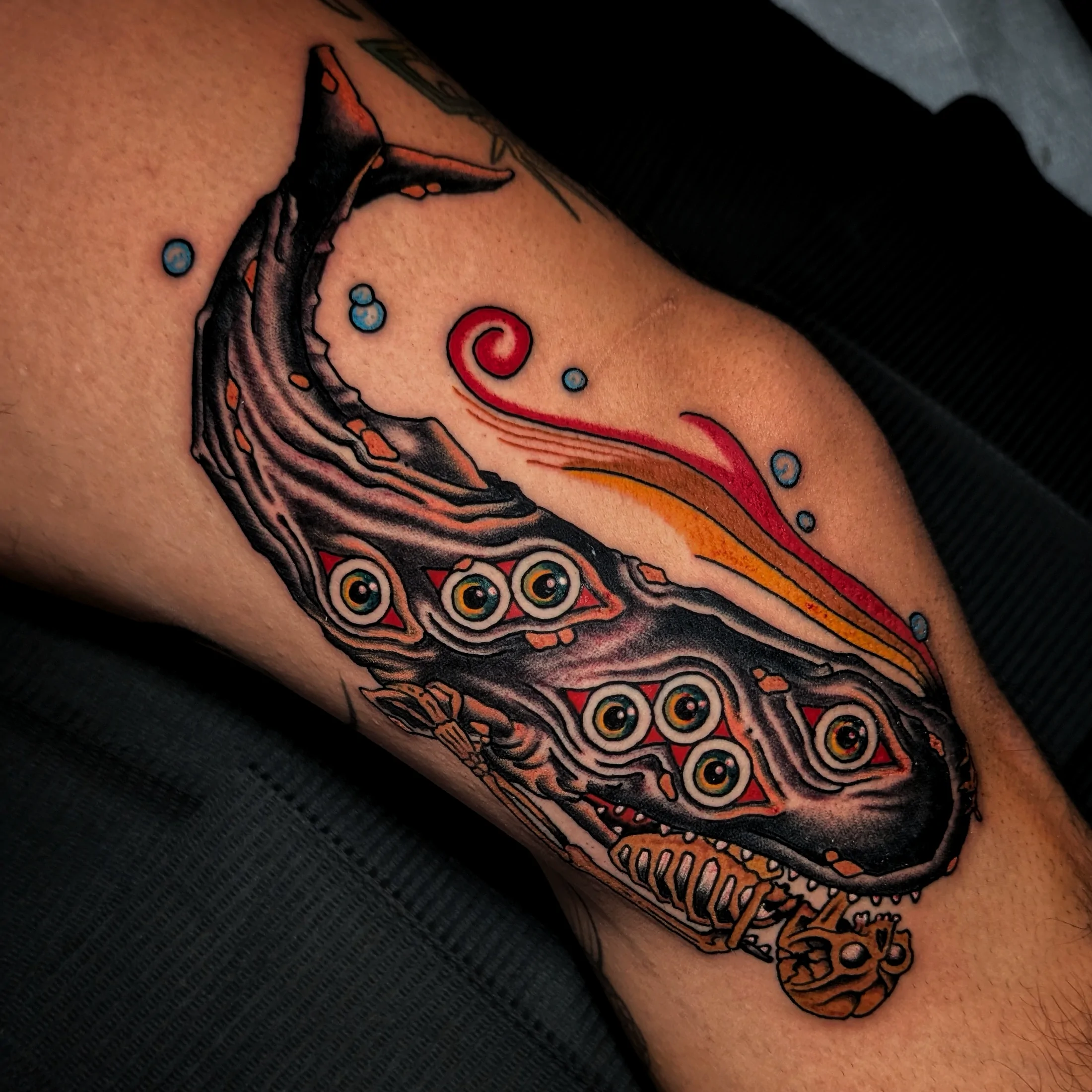 Eagle and Serpent — Traditional tattoo by Daniel Gerbis at Inkvision Tattoo in Boise, Idaho