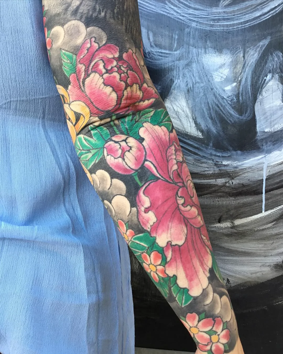 Floral Sleeve — Japanese tattoo by Erik Payne at Inkvision Tattoo in Boise, Idaho