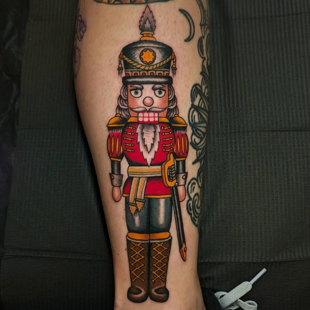 Nutcracker — Traditional tattoo by Daniel Gerbis at Inkvision Tattoo in Boise, Idaho
