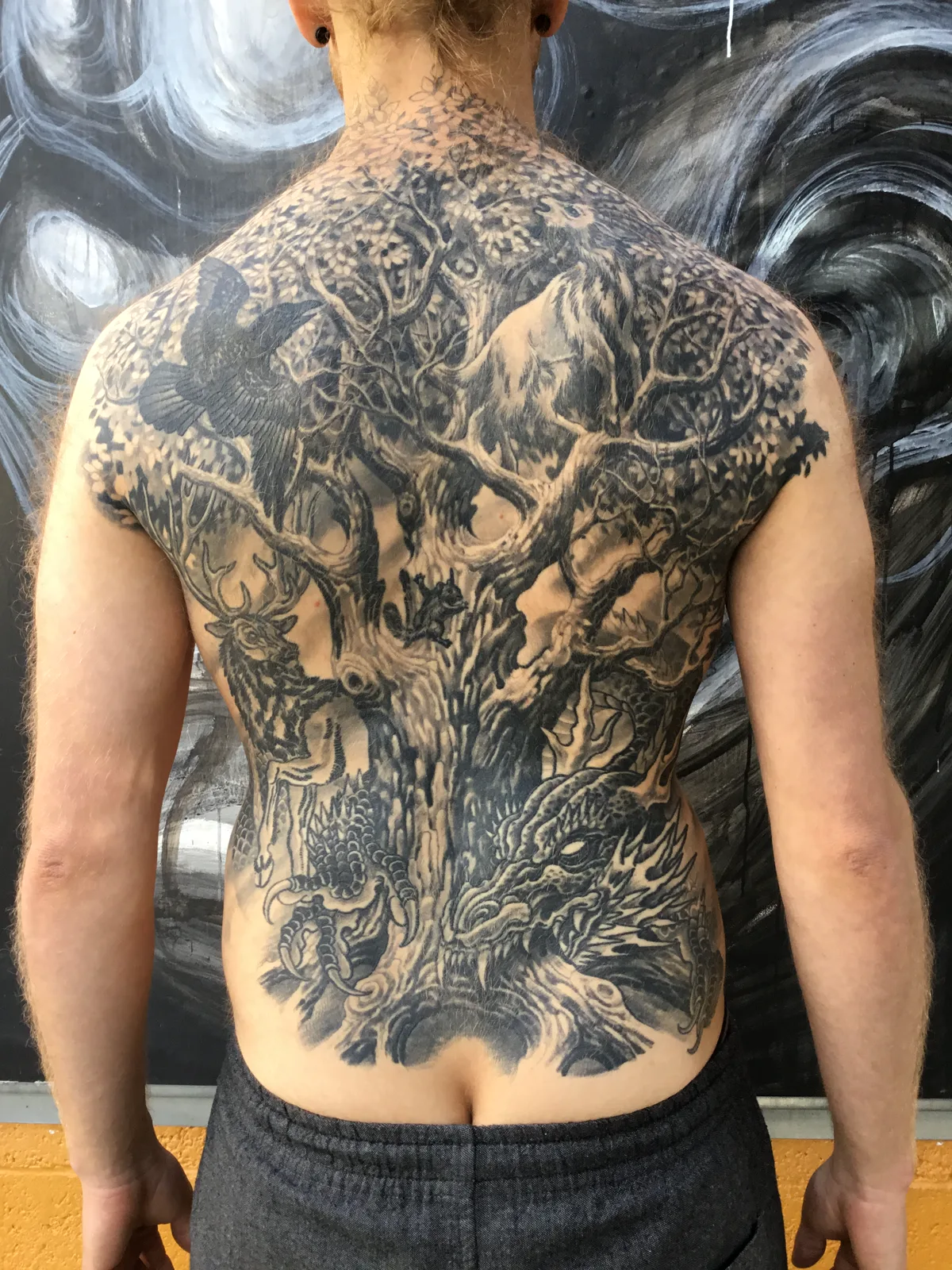 Tree of Life Backpiece — Large Scale tattoo by Erik Payne at Inkvision Tattoo in Boise, Idaho