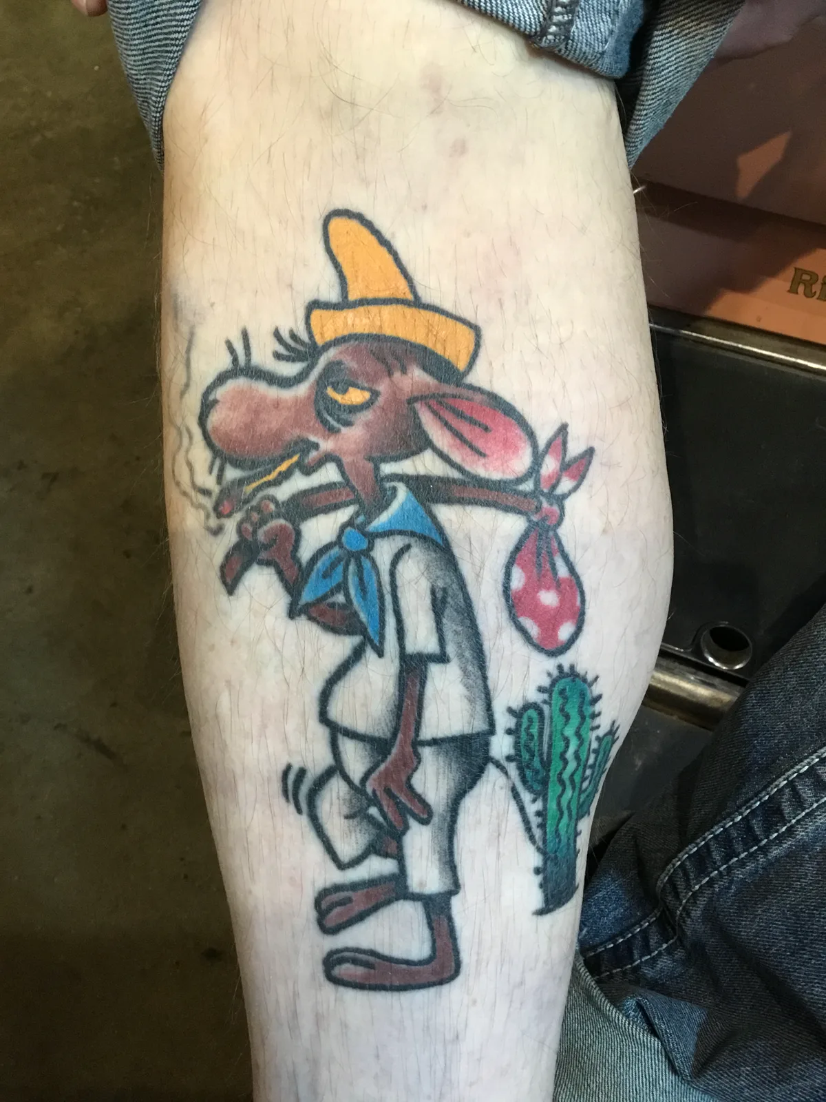 Desert Mouse — New School tattoo by Erik Payne at Inkvision Tattoo in Boise, Idaho